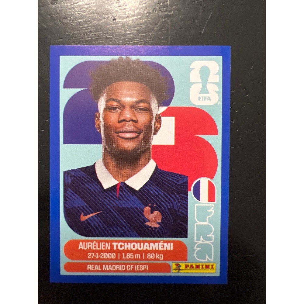 Panini FIFA World Cup 2026 Aurelien Tchouameni France FRA 9 Blue Border